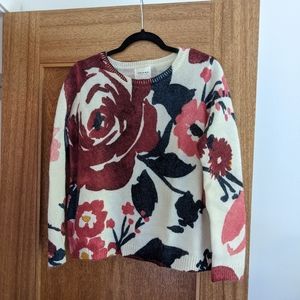 Sezane Floral Sweater